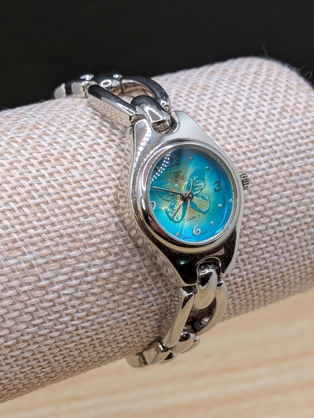 Vintage Y2K Faded Glory Blue/Green Butterfly Watch